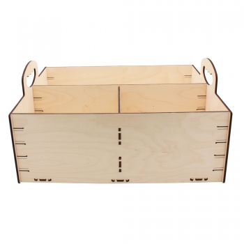 Preview: no.1015 - Aufbewahrungsbox Holz mit Griffen