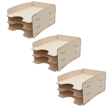 no.8.30 - Briefablage 3-fach - 3er Set