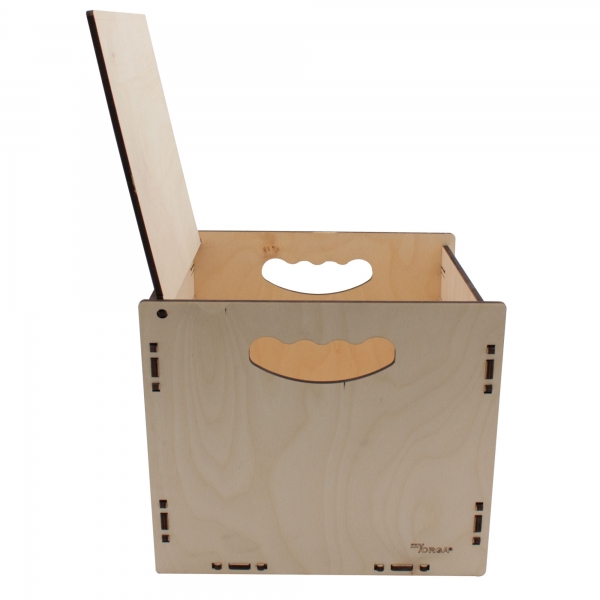 no.2010 Holzbox mit Deckel - klein-3er Set